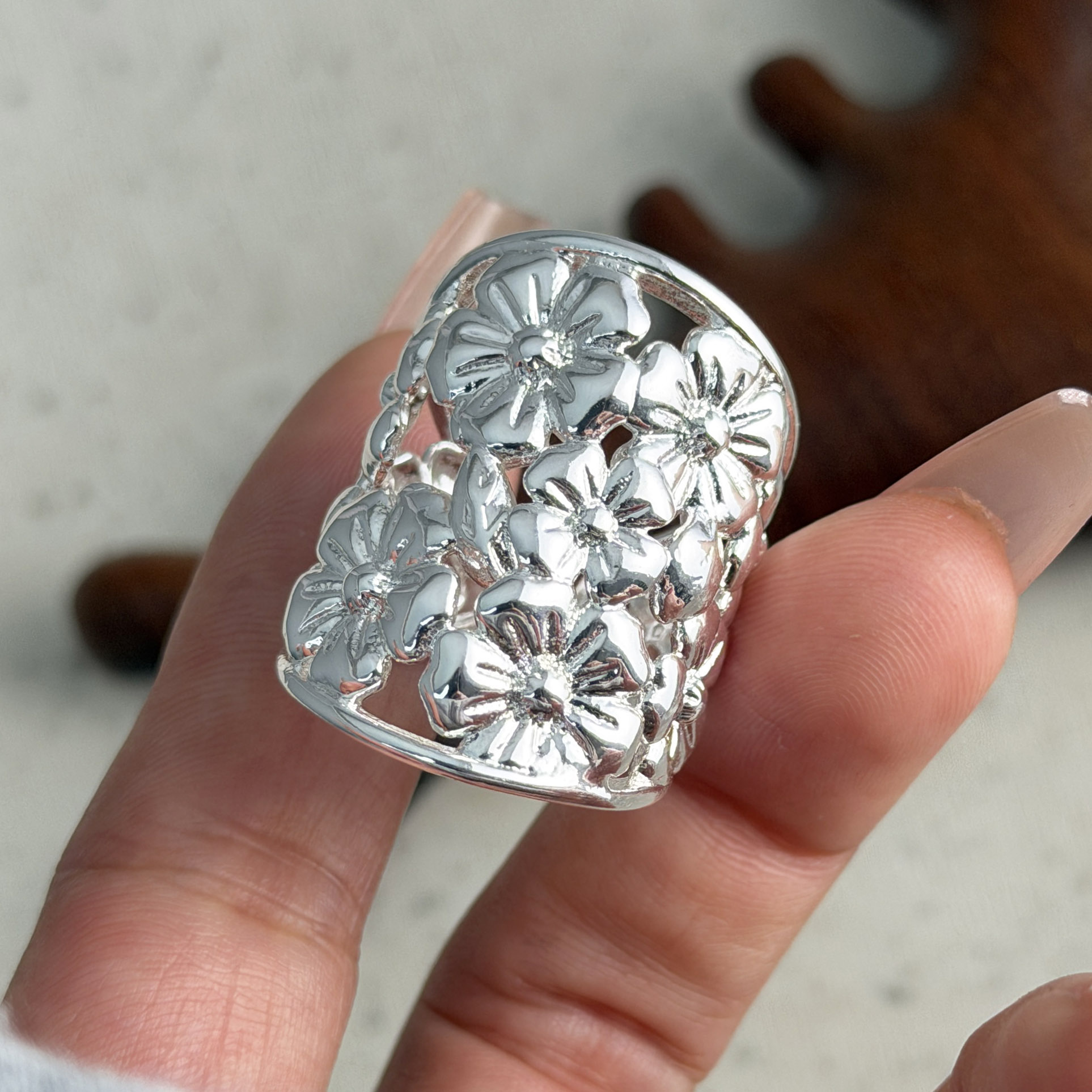 Statement Cocktail Ring - 925 Sterling Silver Rings for Women