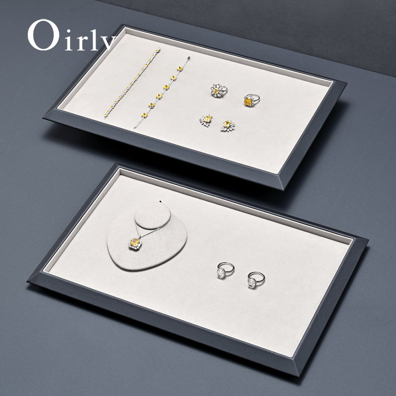 Jewelry Store For Watches - Oirlv Leather Jewelry Tray Luxury Jeweler