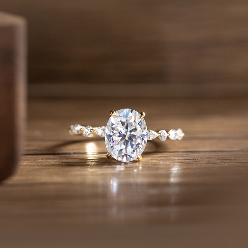 Statement Cocktail Ring - Elegant Oval Shaped 1ct 2ct 3ct