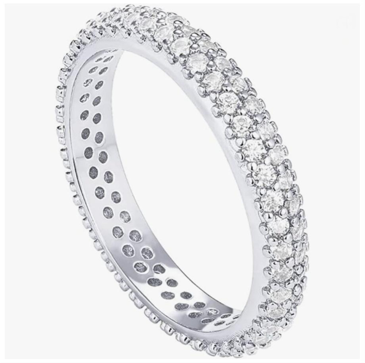 925 Silver Plated 14K Gold Wid - Moissanite Ring recension och pris
