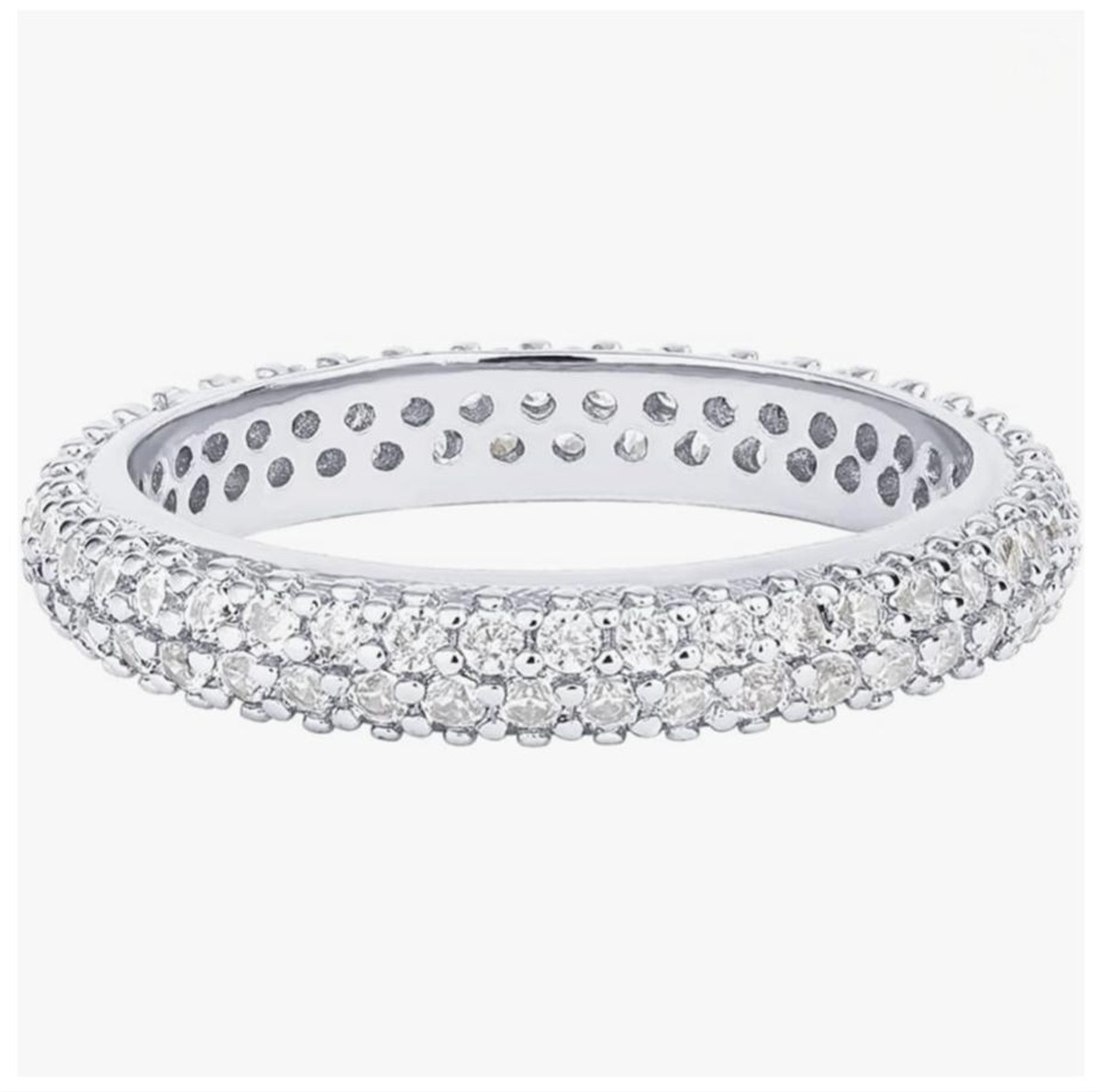925 Silver Plated 14K Gold Wid - Moissanite Ring recension och pris