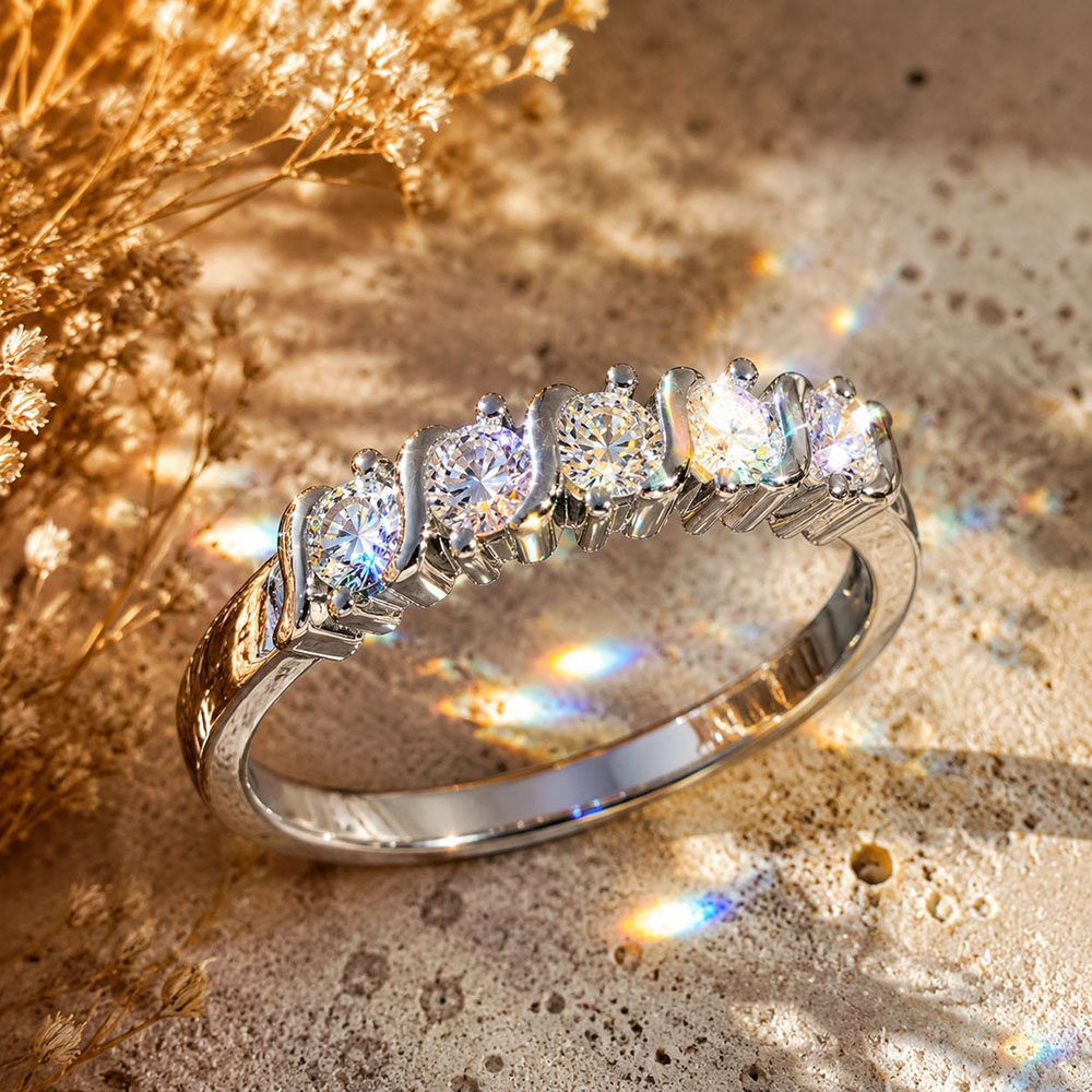 Apexelle Brand Luxury Jewelry  - Moissanite Ring recension och pris