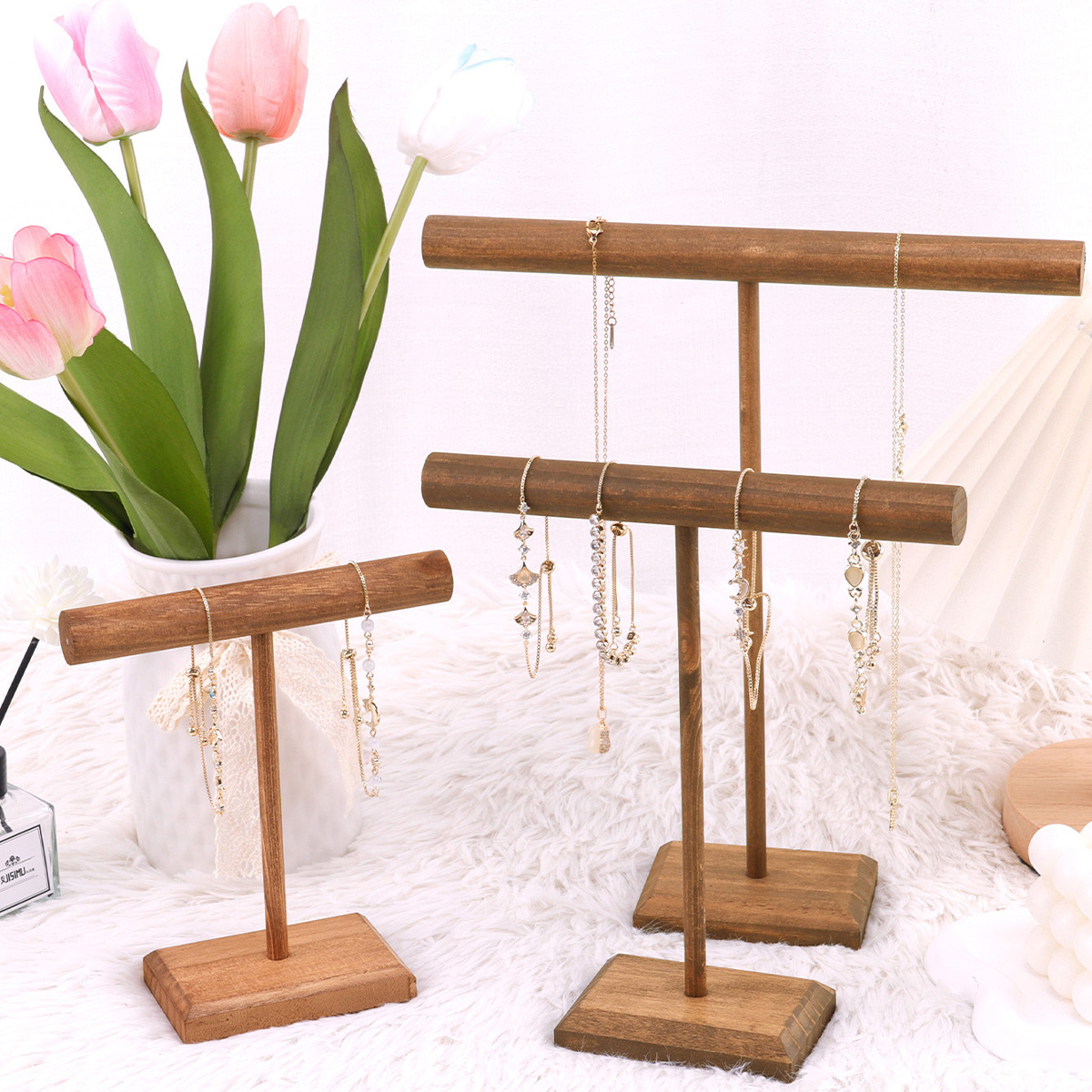 Wooden Jewelry Bracelet Storag - Jewelry Stores Watches recension och pris
