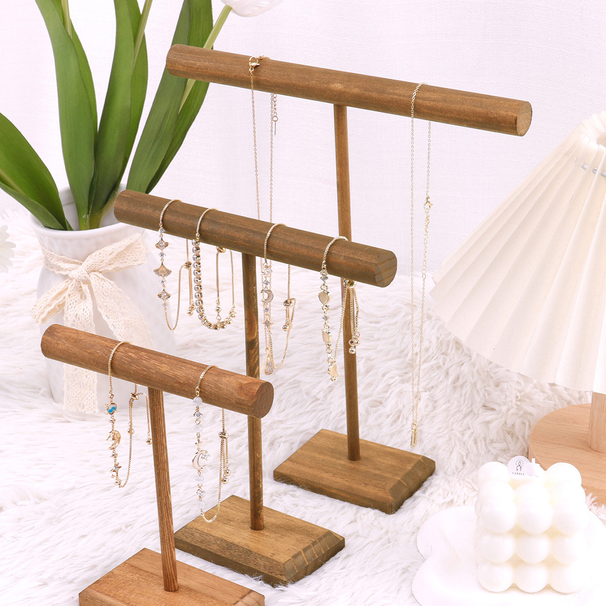 Wooden Jewelry Bracelet Storag - Jewelry Stores Watches recension och pris