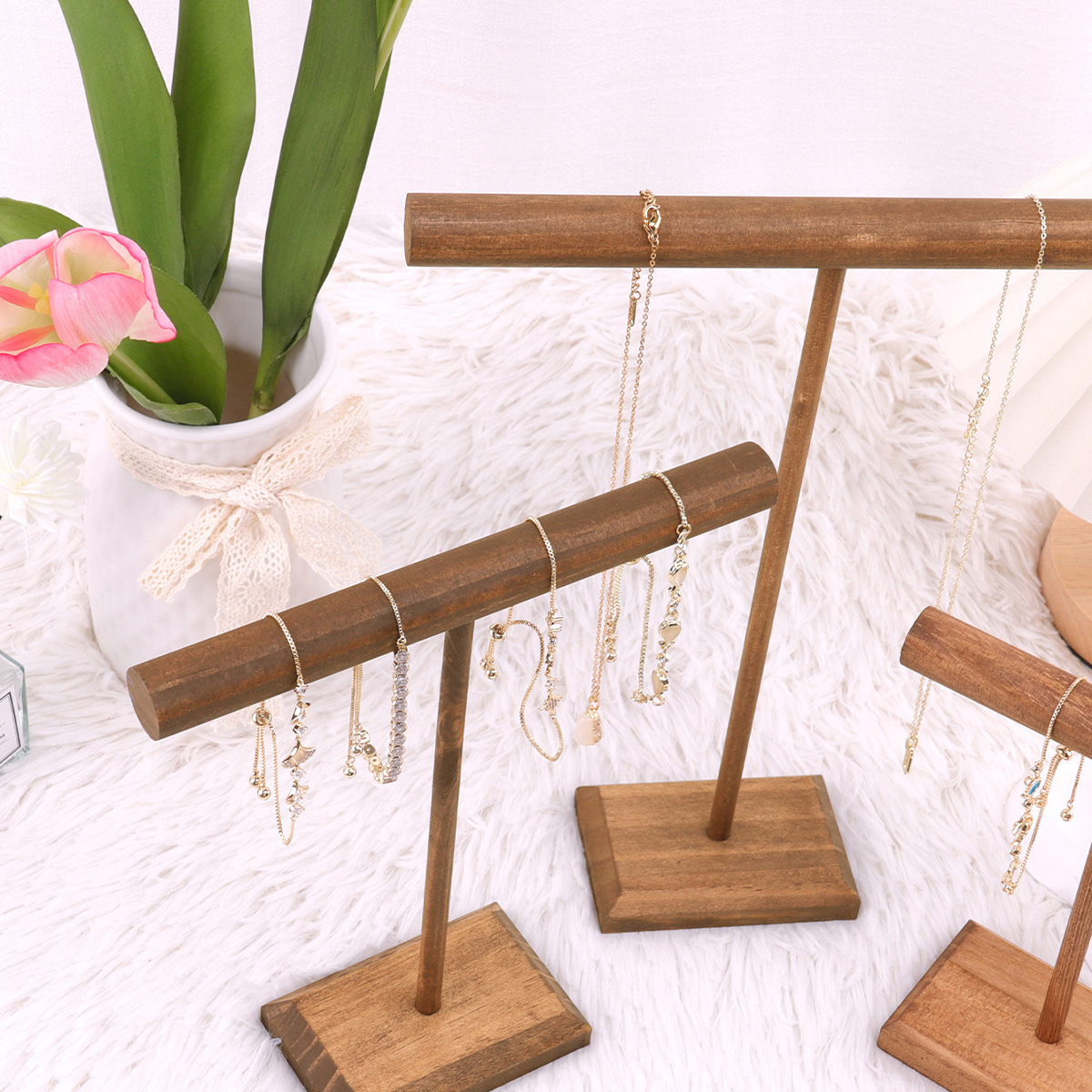 Wooden Jewelry Bracelet Storag - Jewelry Stores Watches recension och pris