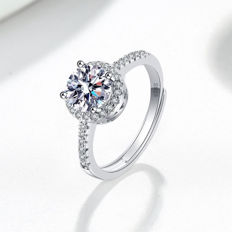 New 925 Sterling Silver Round  - Statement Cocktail Ring recension och pris