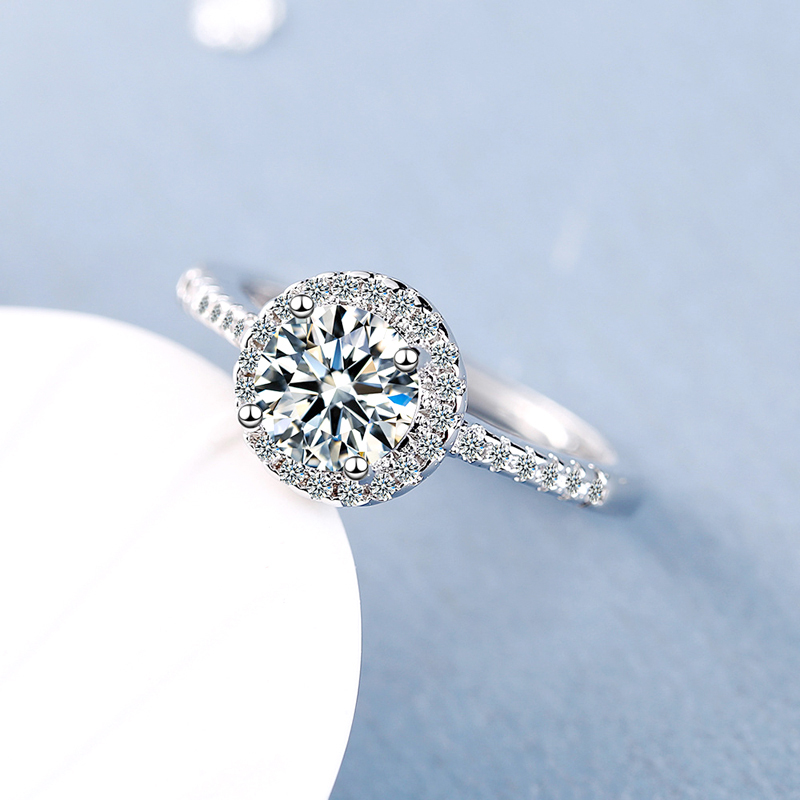 New 925 Sterling Silver Round  - Statement Cocktail Ring recension och pris