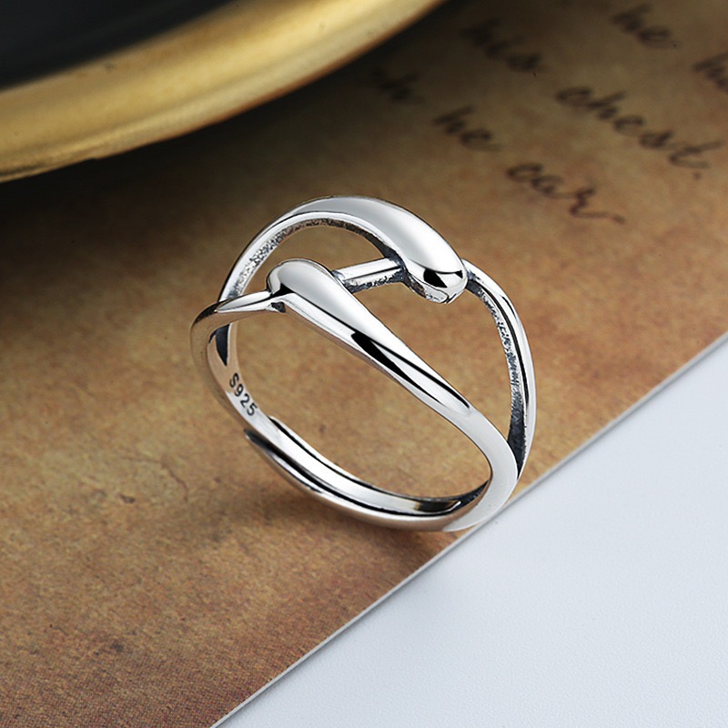 BF CLUB 925 Sterling Silver Ri - Statement Cocktail Ring recension och pris