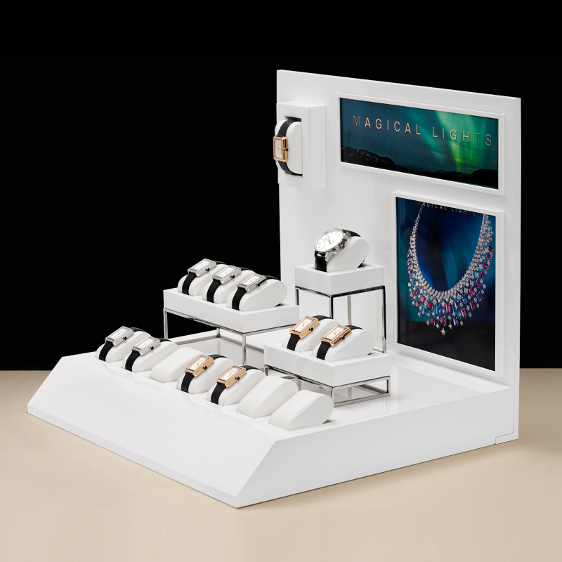 Oirlv White Leather Watch Disp - Jewelry Store For Watches recension och pris