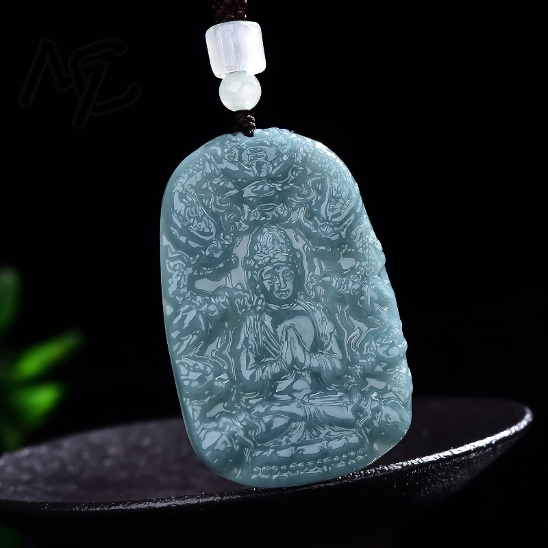Real Natural Emerald Jade Blue - Jewelry & Watches Sp Z Oo Ul Frezerów 3 recension och pris