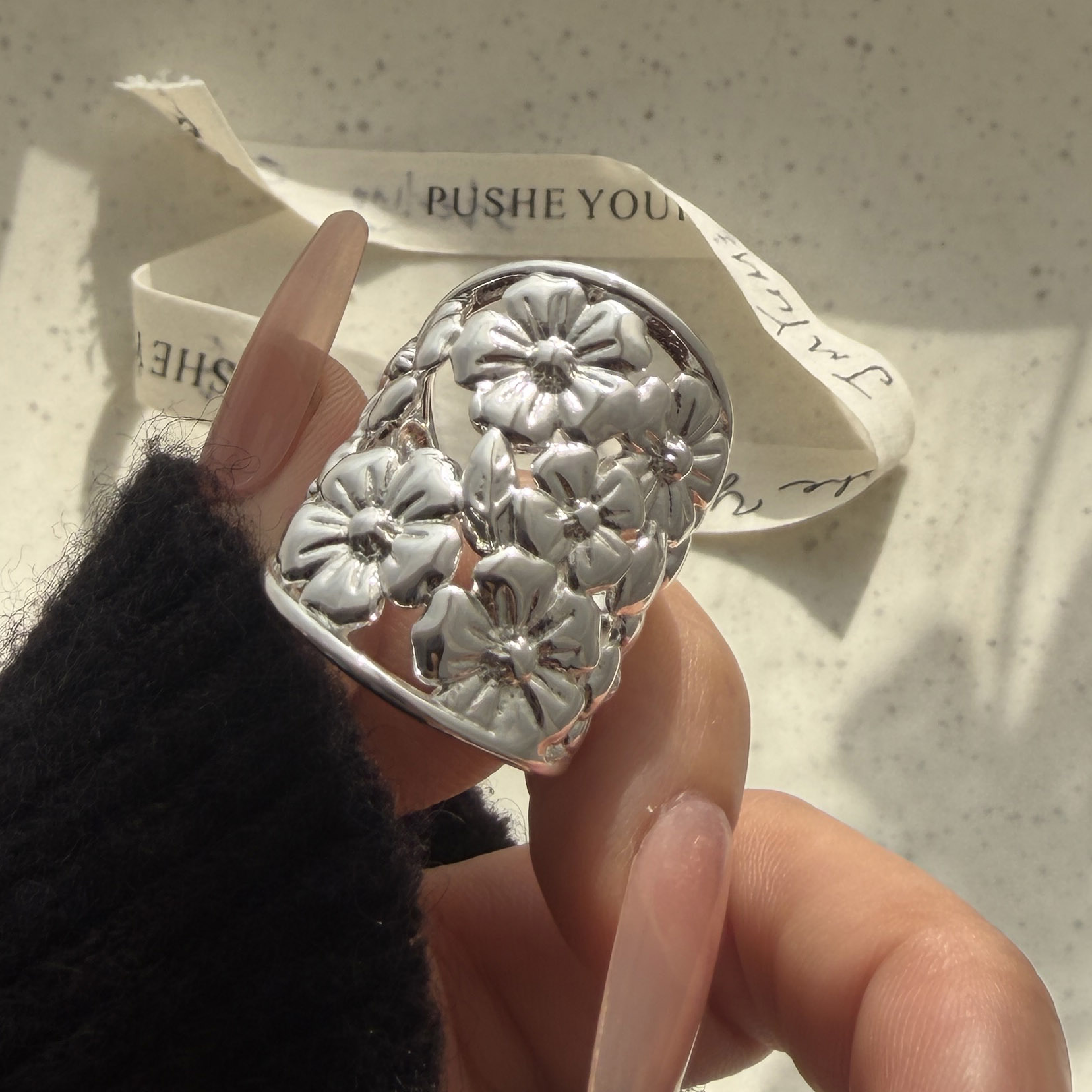 925 Sterling Silver Rings for  - Statement Cocktail Ring recension och pris