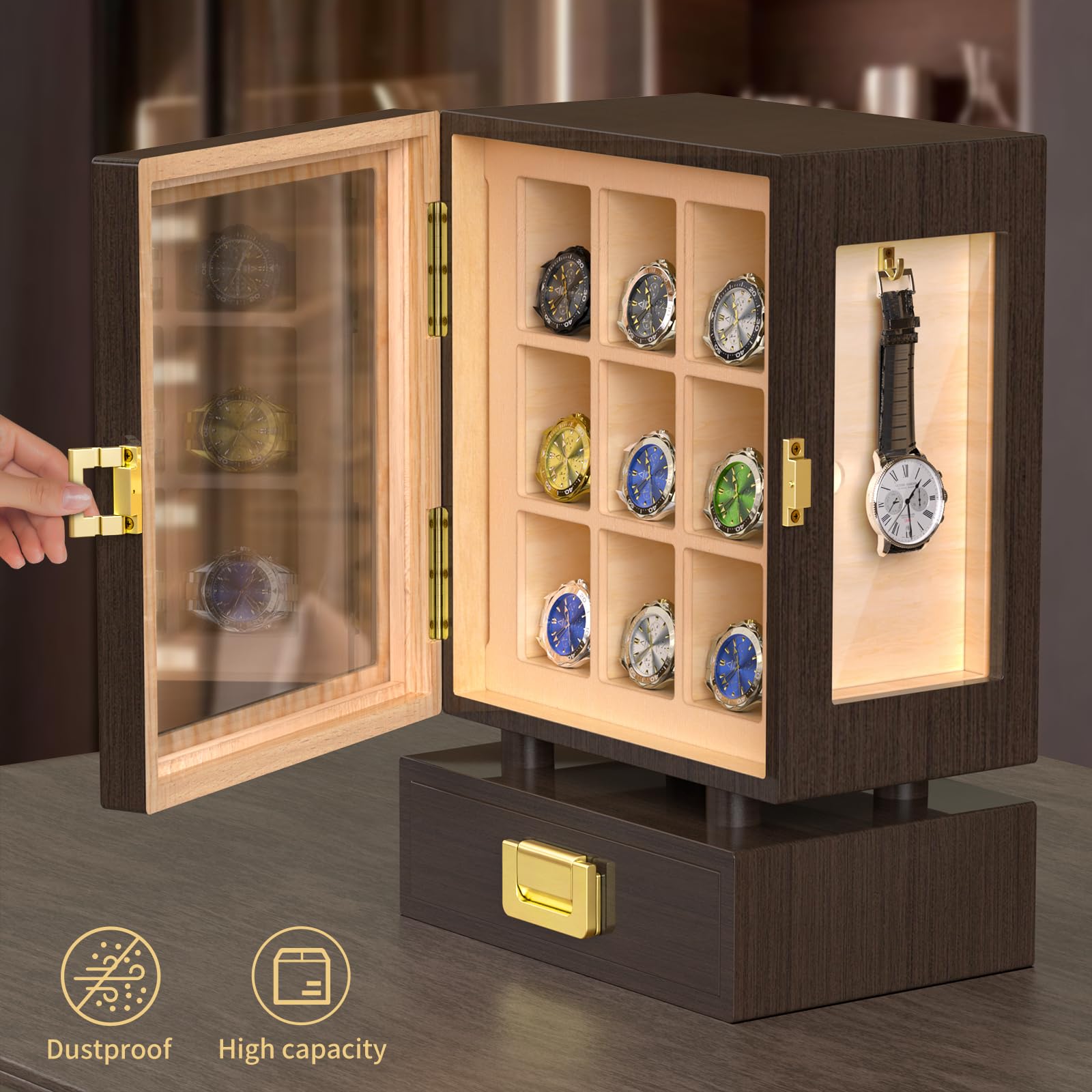 Custom Rectangle Wooden Watch  - Watches & Jewelry Tsukiu recension och pris