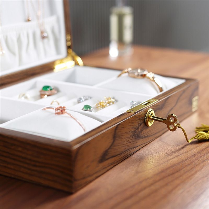 B84B Wooden Flip Jewelry Organ - Jewelry Box Organizer Watches recension och pris