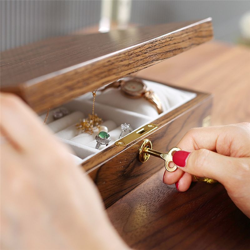 B84B Wooden Flip Jewelry Organ - Jewelry Box Organizer Watches recension och pris