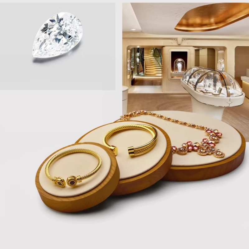 Solid Wood Jewelry Display Tra - Jewelry Store For Watches recension och pris