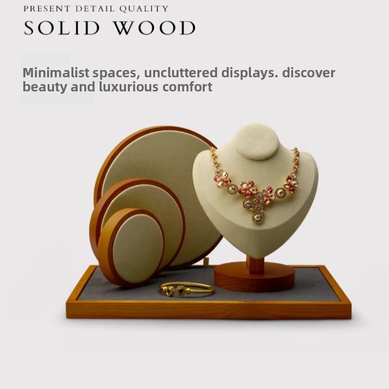 Solid Wood Jewelry Display Tra - Jewelry Store For Watches recension och pris