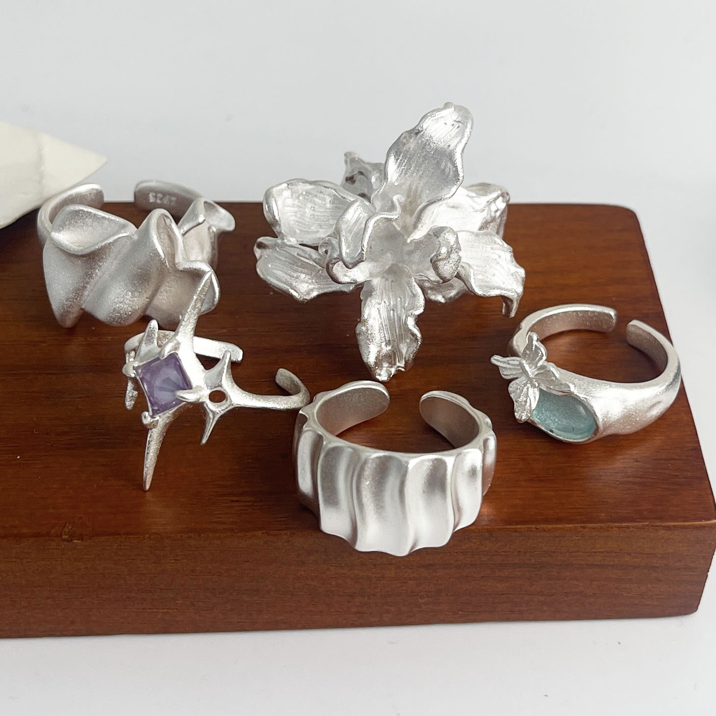 925 Sterling Silver Rings For  - Statement Cocktail Ring recension och pris