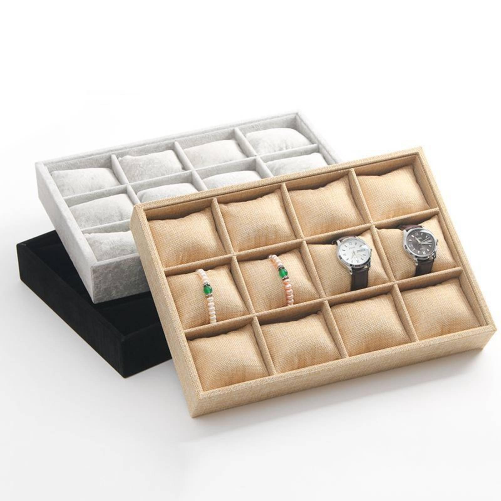 Linen Fabric Jewelry Holder Op - Jewelry Store For Watches recension och pris
