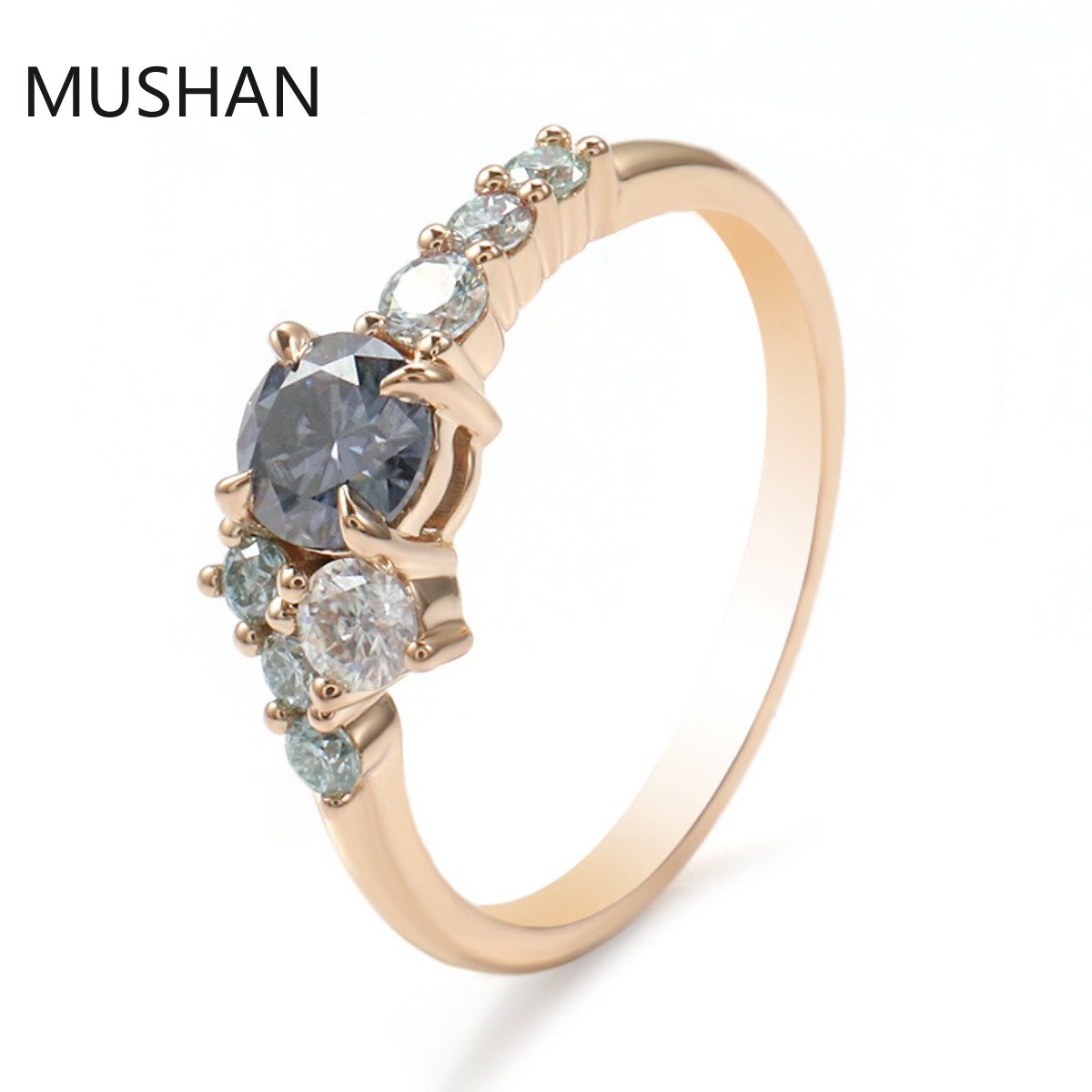 MUSHAN Luxury Custom 14K 18K G - Moissanite Ring recension och pris