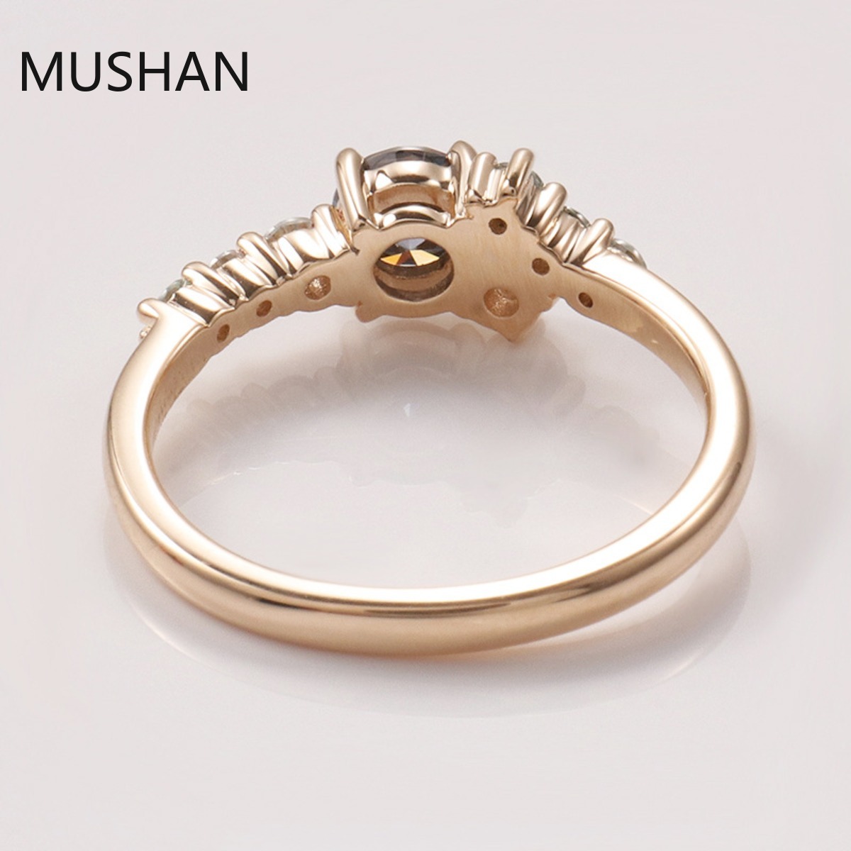 MUSHAN Luxury Custom 14K 18K G - Moissanite Ring recension och pris