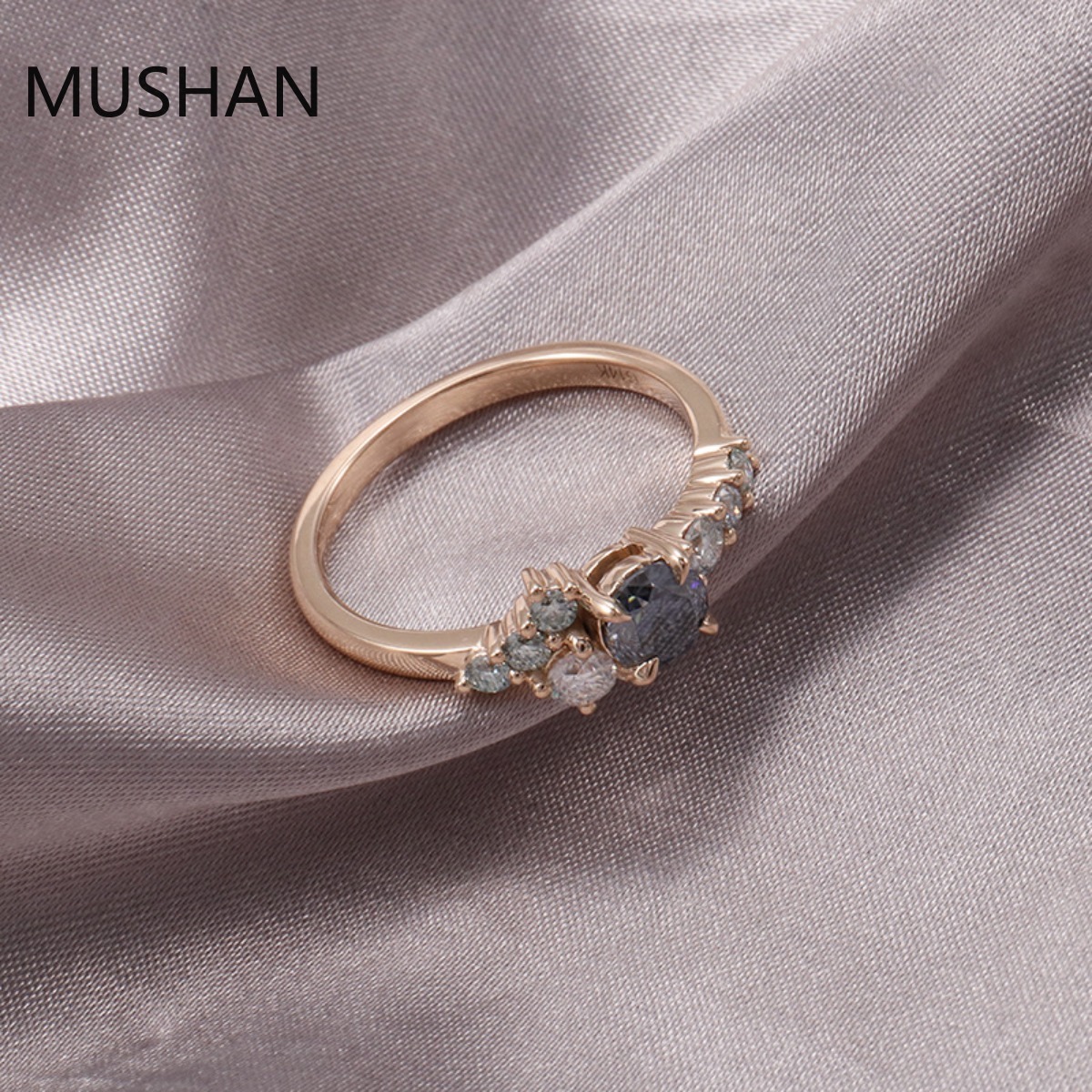 MUSHAN Luxury Custom 14K 18K G - Moissanite Ring recension och pris