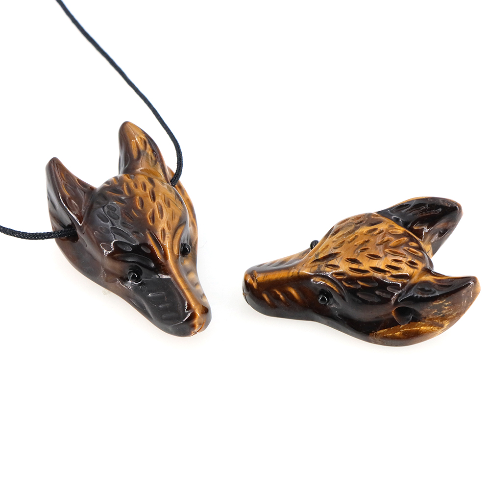 40mm Wolf Head Stone Pendant N - Wolf Jewelry & Watches Tampa Reviews recension och pris