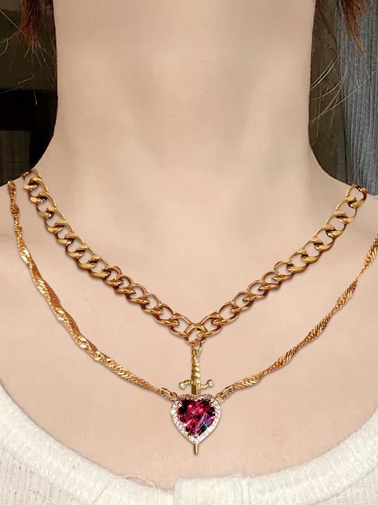 Heart Necklace Heart Couple Ne - Jewelry & Watches Sp Z Oo Ul Frezerów 3 recension och pris