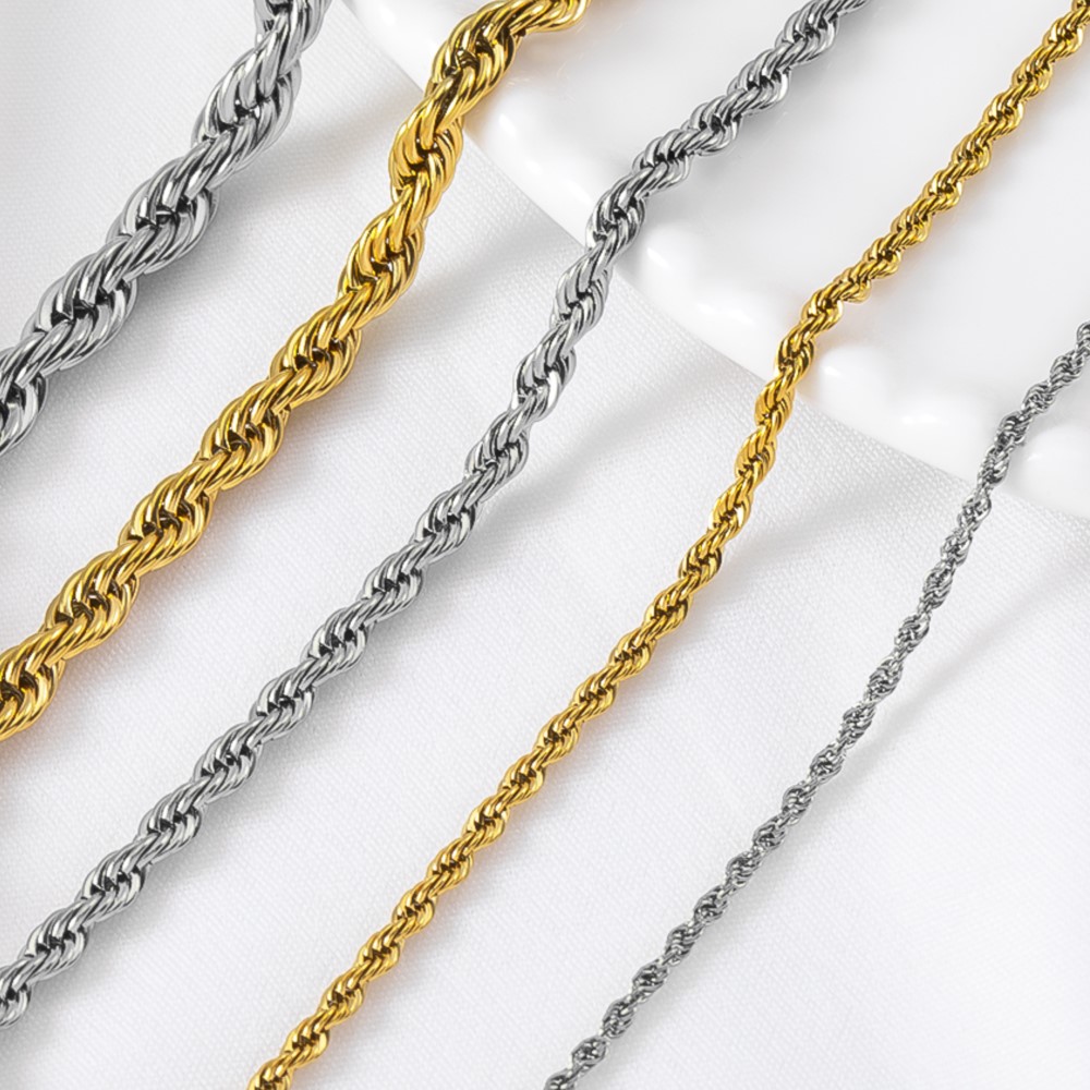 0.5/1 Meter Stainless Steel Tw - Hip Hop Chain Necklace recension och pris