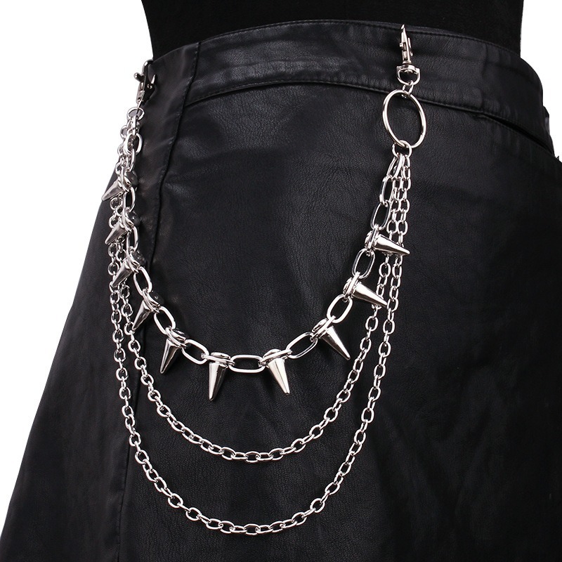 Hip Hop Punk Rock Metal Pants  - Hip Hop Chain Necklace recension och pris