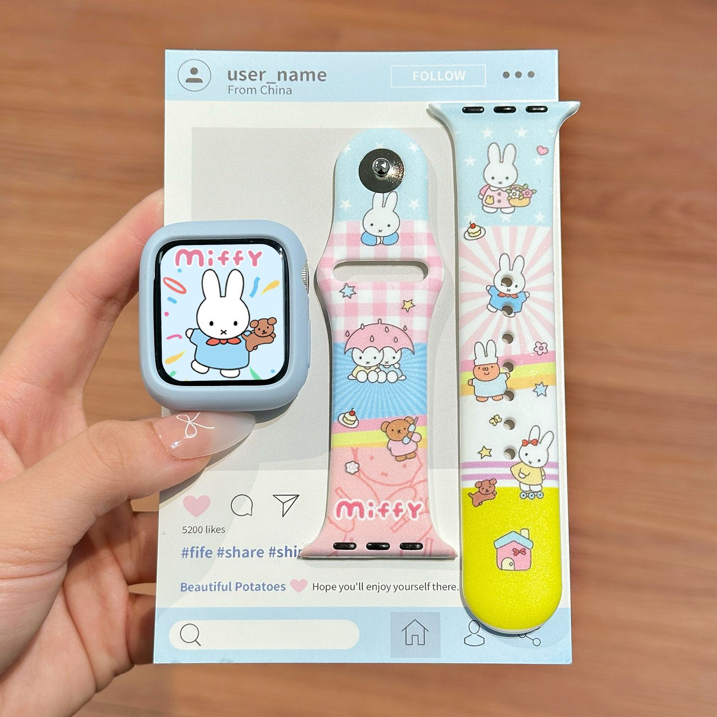 Dopamine Color Miffy Silicone  - Watch Strap Replacement recension och pris