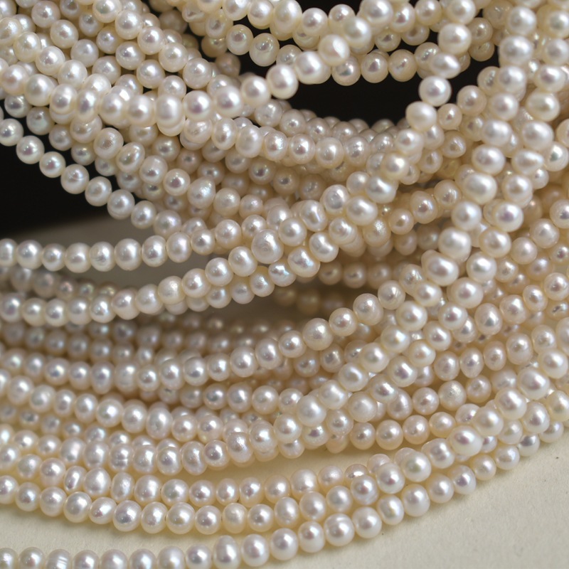 Natural freshwater pearls, whi - Pearl Necklace recension och pris