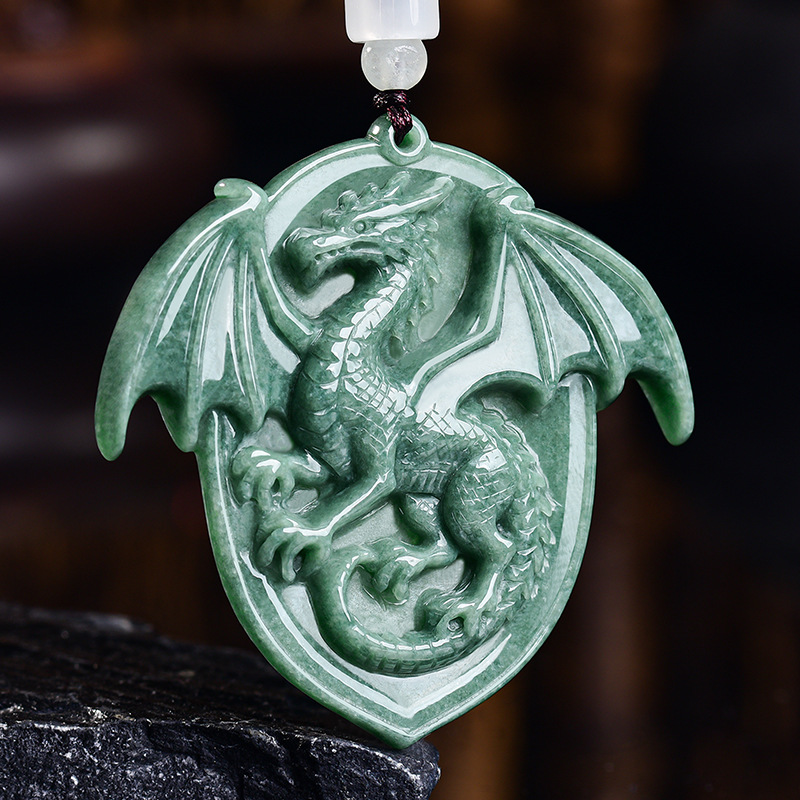 Natural Burmese Jadeite Dragon - Jewelry & Watches Sp Z Oo Ul Frezerów 3 recension och pris