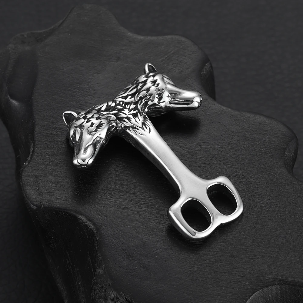 Stainless Steel Wolf Hooks Dou - Wolf Jewelry & Watches Tampa Reviews recension och pris