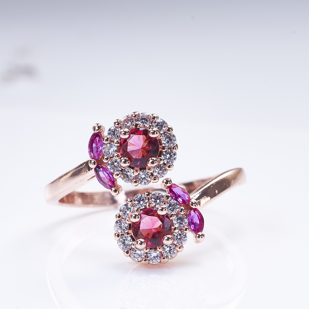 Ruby gemstone ring for charm l - Statement Cocktail Ring recension och pris