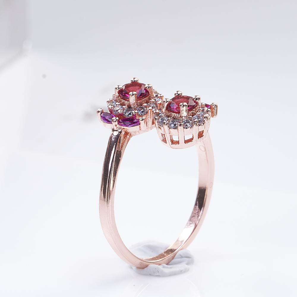 Ruby gemstone ring for charm l - Statement Cocktail Ring recension och pris