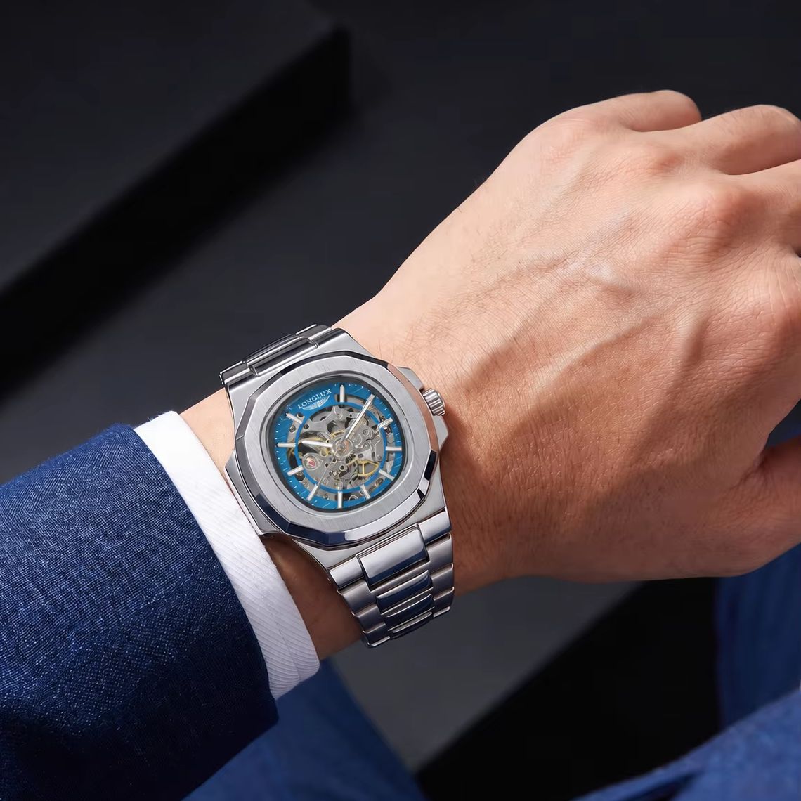 LONGLUX Men Automatic Mechanic - Seiko Watch 5 Sports recension och pris