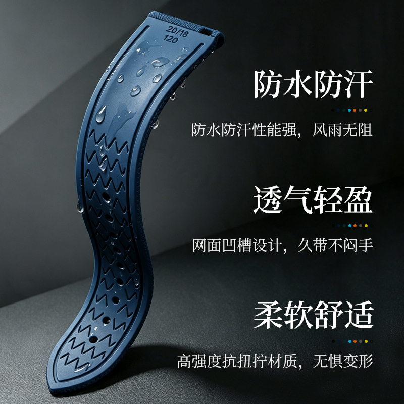 Fluororubber Watch Strap, Nylo - Seiko Watch 5 Sports recension och pris