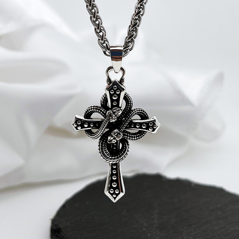 Vintage Two Tone Snake Wrapped - Hip Hop Chain Necklace recension och pris