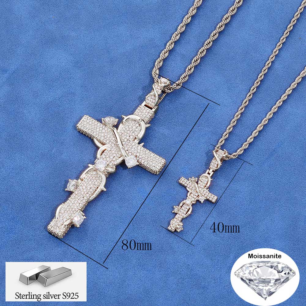 NUOYA Luxury Moissanite 925 St - Hip Hop Chain Necklace recension och pris